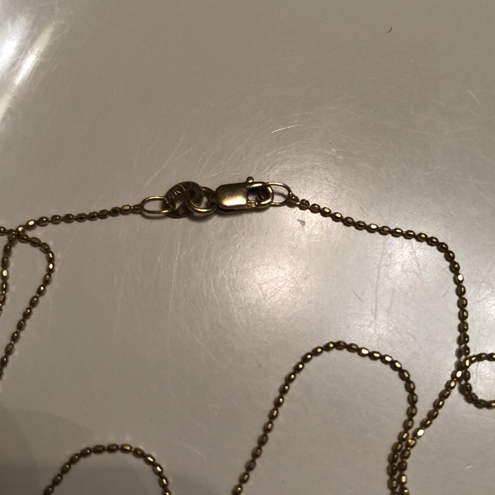 14k Sydney Evan diamond heart and key necklace - Picture 5 of 6